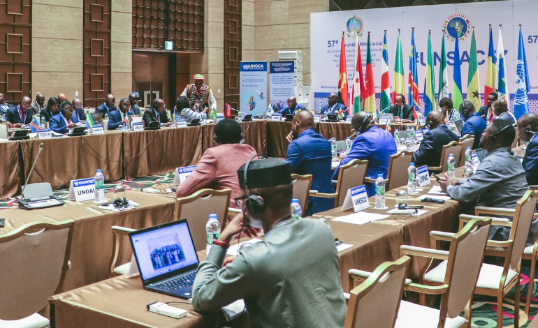 Nouhoum Sangare plaide pour le droit au développement lors de la 57e reunion de l'UNSAC
